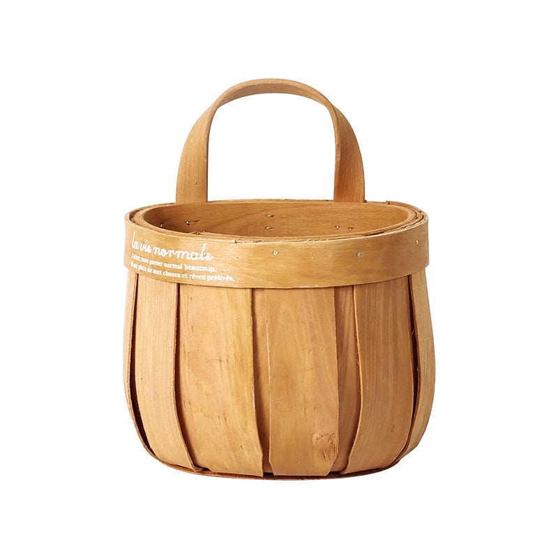 Storage Basket Wall Hanging Wicker Basin Home Garden Wall Decoration Container Home Decoration