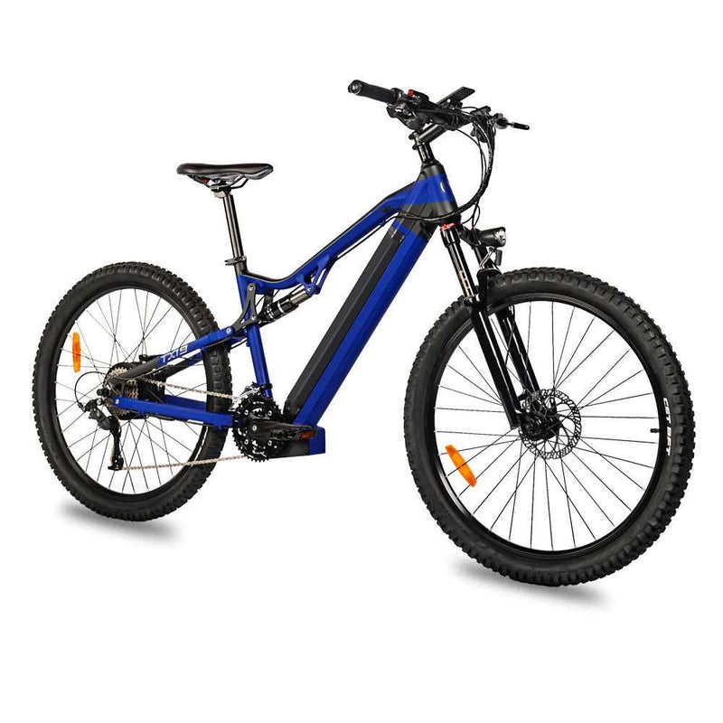 500W Electric Bike - 27.5 Inches 500W 48V 27 Speed Blue Ebike US only