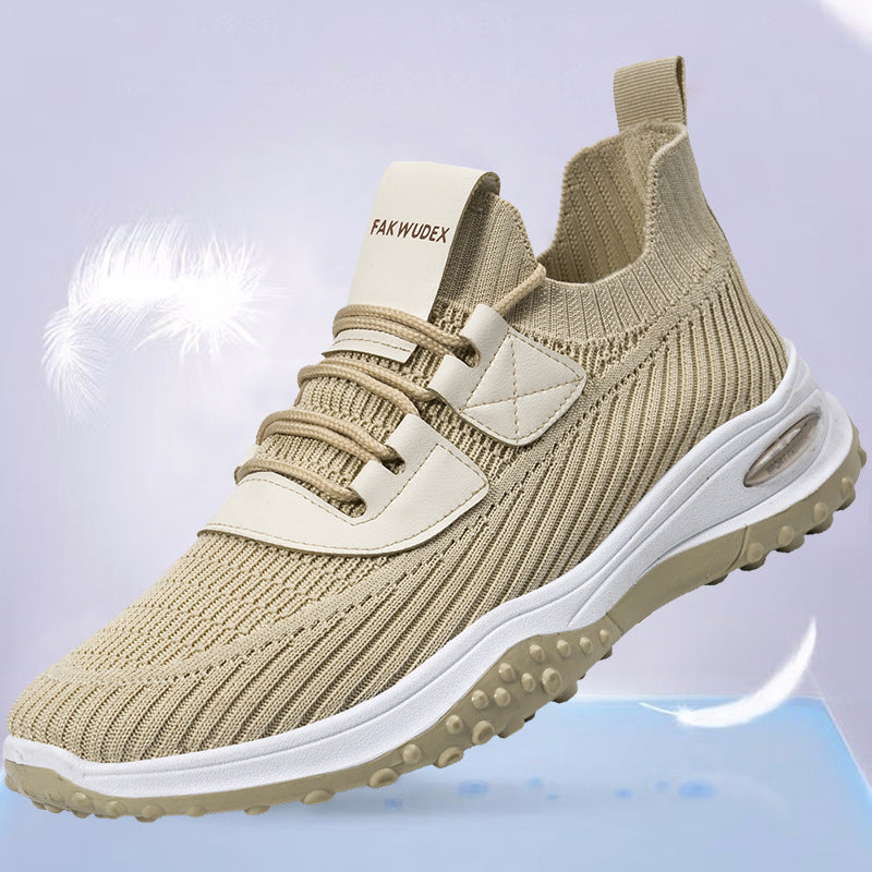 Flyknit Breathable Low Top Sports Outdoor Casual Running Tourism Flat Shoes