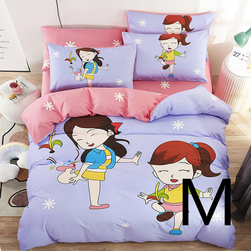 Drap de lit pour enfants, Textile de maison, dessin animé mignon, housse de couette, literie