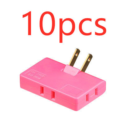 US Plug Rotary Head Plug Converter Ultra-Thin Conversion Plug Wireless Portable One Turn Three