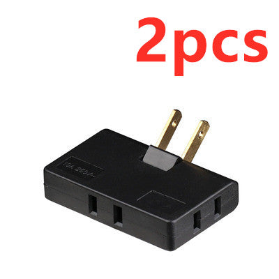 US Plug Rotary Head Plug Converter Ultra-Thin Conversion Plug Wireless Portable One Turn Three