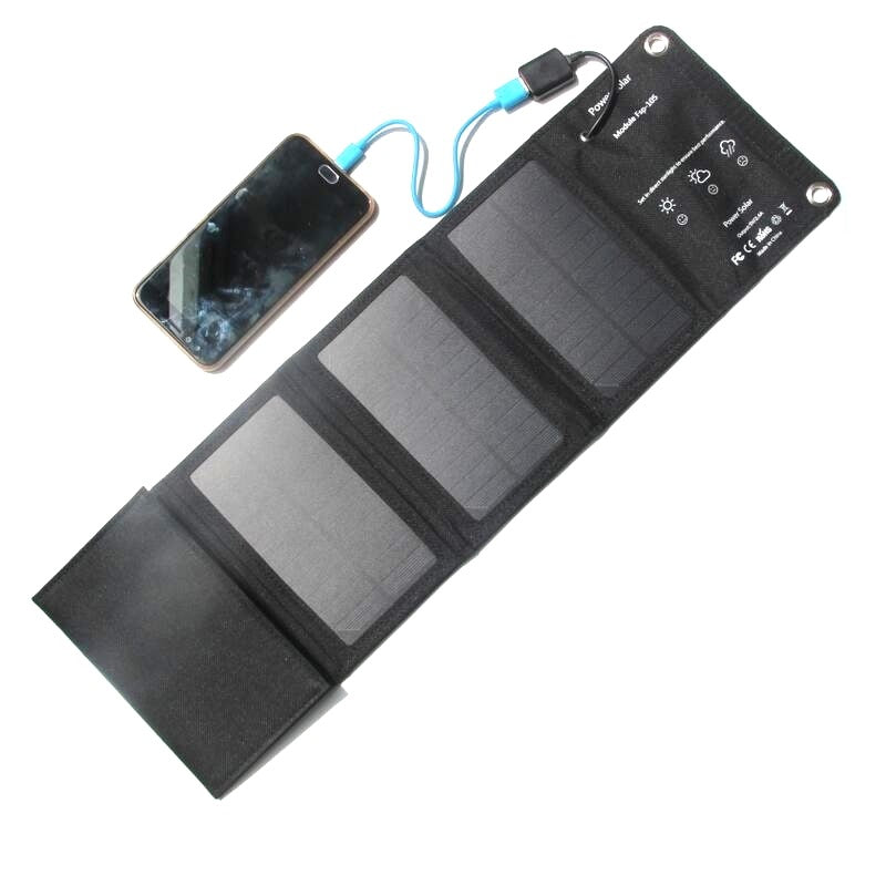 Portable folding 10W solar charger