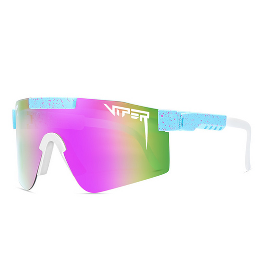 Lunettes de soleil de cyclisme en plein air, lunettes dégradées arc-en-ciel