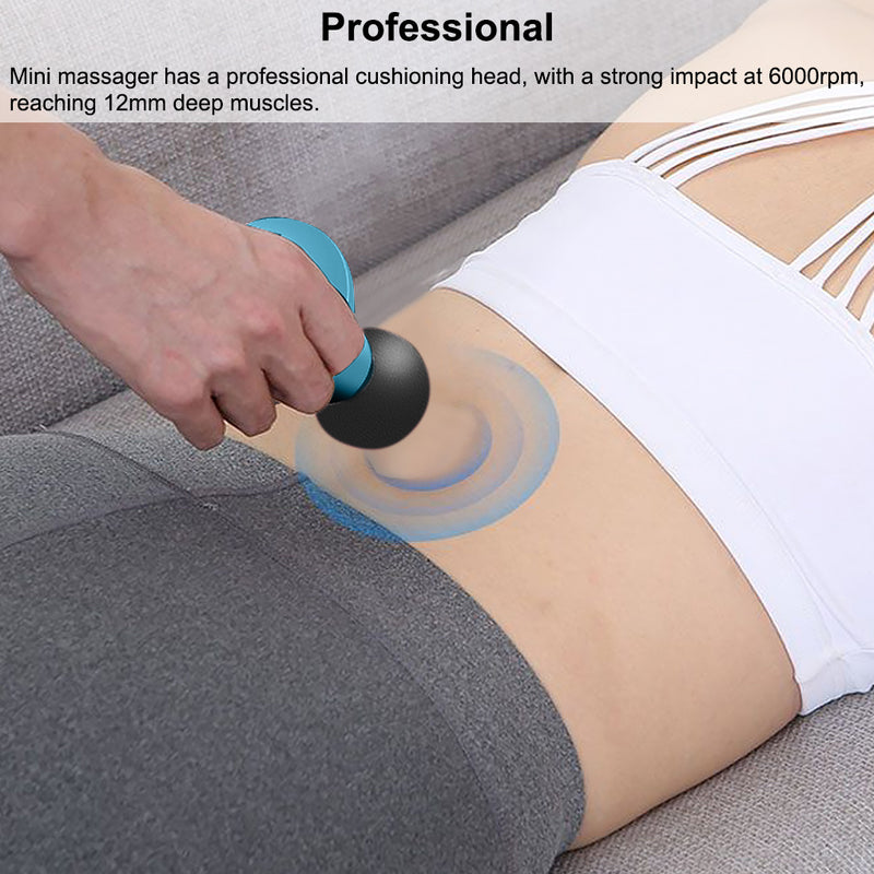 Massage musculaire Mini poche électrique Fascia Massage dos cou masseur pistolet pour le corps soulagement profond douleur minceur Fascial outil