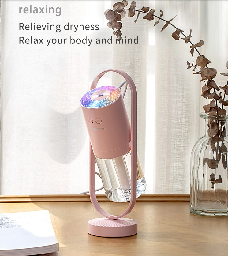 Humidificateur d'air USB ombre magique pour la maison avec veilleuses de Projection, brumisateur ultrasonique pour voiture, Mini purificateur d'air pour bureau