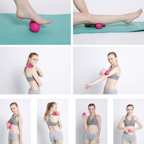 Peanut Massage Ball High Density Lightweight Fitness Body Massage Yoga Exercise Relieve Pain