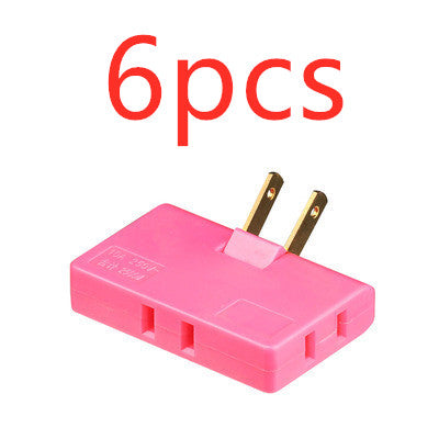 US Plug Rotary Head Plug Converter Ultra-Thin Conversion Plug Wireless Portable One Turn Three