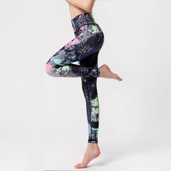 Leggings de teinture par nouage pour femmes, pantalon de Fitness, de Yoga, Push-Up, de sport, d'entraînement, taille haute, vêtements de gymnastique pour dames