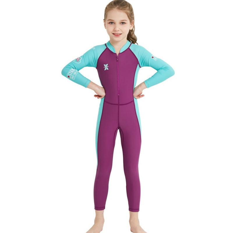 One-piece long-sleeved sunscreen and quick-drying wetsuit