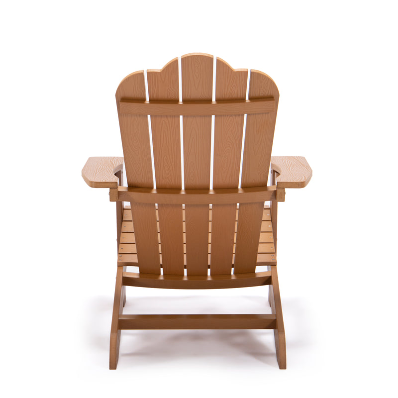 TALE Adirondack Chair Hinterhof Gartenmöbel Lackierte Sitzgelegenheiten mit Getränkehalter Allwetter- und lichtbeständiger Kunststoff Holz Ban Amazon