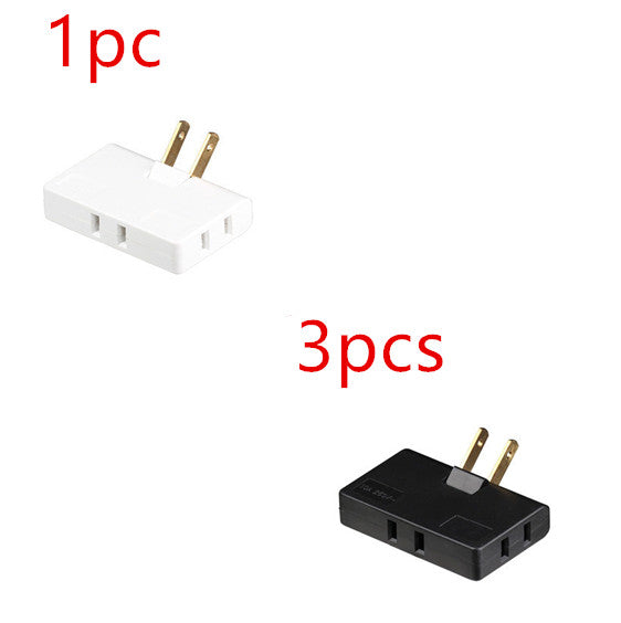 US Plug Rotary Head Plug Converter Ultra-Thin Conversion Plug Wireless Portable One Turn Three