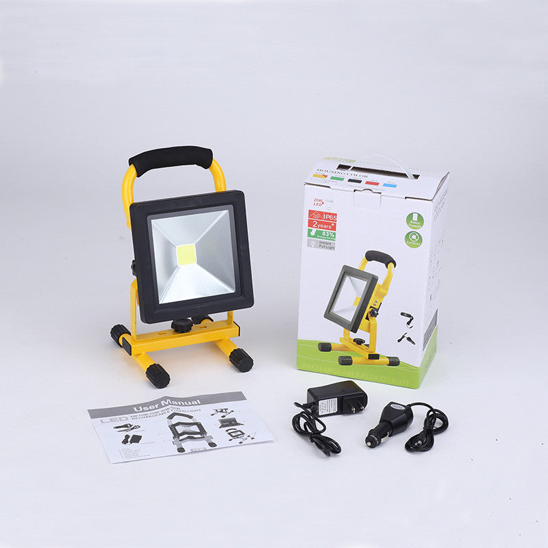 Ultrathin rechargeable led flood light 10W waterproof IP65 portable Spotlight Outdoor Floodlight lamp camping light