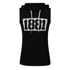 Men's Sleeveless Vest Letter Printed Hoodie Sports Tops