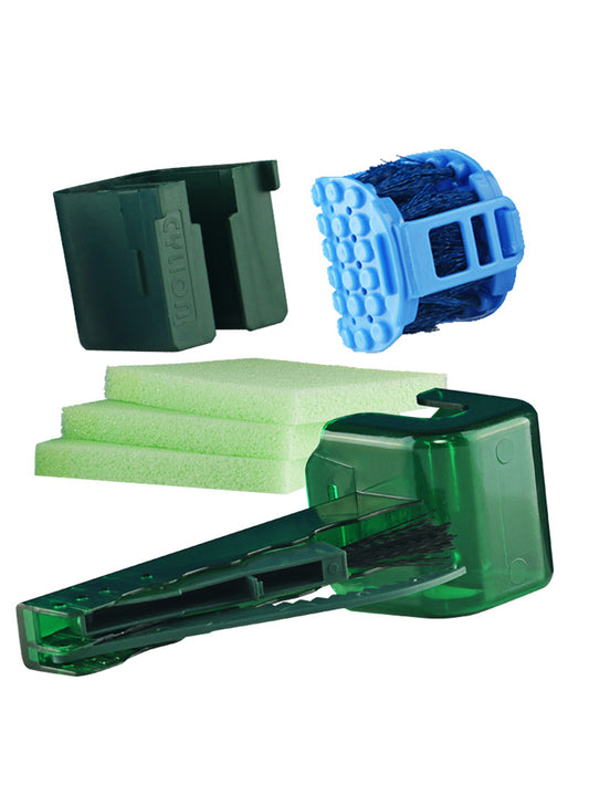 Kit de nettoyage de chaîne de vélo, ensemble de brosses à récurer, Kit de nettoyage de cyclisme, outil de nettoyage de lavage de vélo de montagne