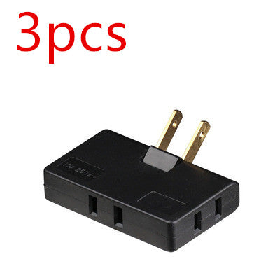 US Plug Rotary Head Plug Converter Ultra-Thin Conversion Plug Wireless Portable One Turn Three