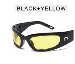 Lunettes de cyclisme de sport de style millénaire avec un sens des lunettes de soleil technologiques du futur