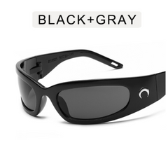 Lunettes de cyclisme de sport de style millénaire avec un sens des lunettes de soleil technologiques du futur