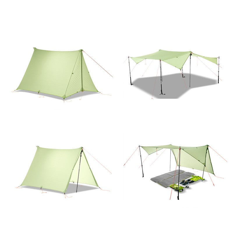 Double Silicon Fabric Rain Proof Sunshade Tent