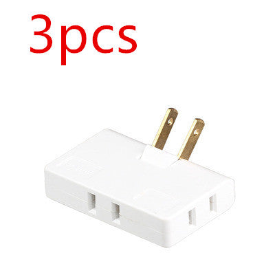 US Plug Rotary Head Plug Converter Ultra-Thin Conversion Plug Wireless Portable One Turn Three