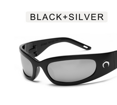 Lunettes de cyclisme de sport de style millénaire avec un sens des lunettes de soleil technologiques du futur