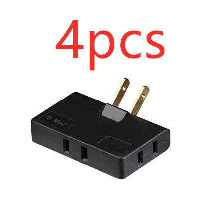 US Plug Rotary Head Plug Converter Ultra-Thin Conversion Plug Wireless Portable One Turn Three