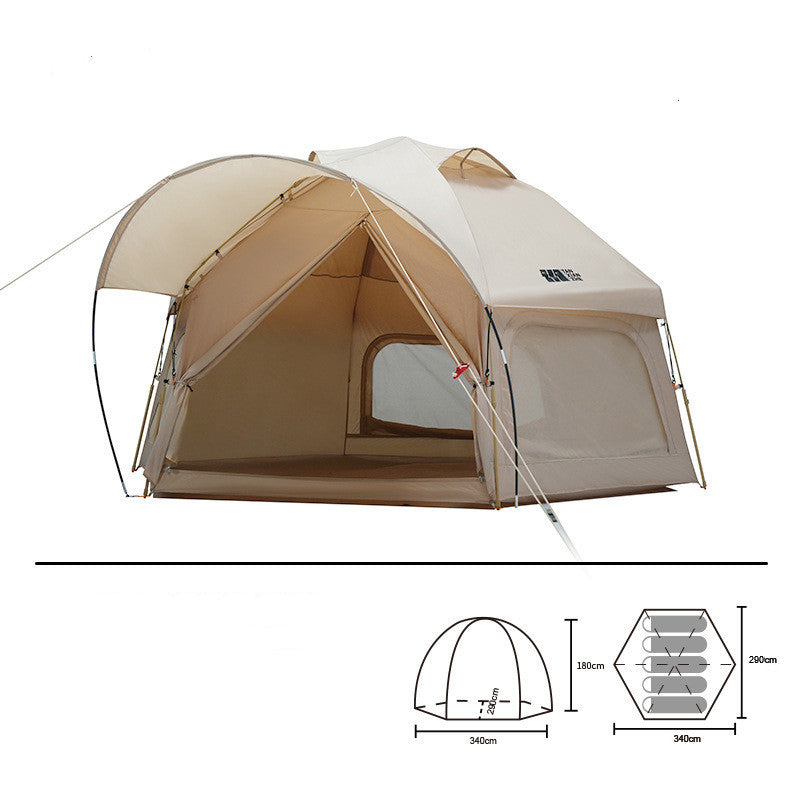 Outdoor Thickened Rainproof Portable Folding Automatic Camping Tent