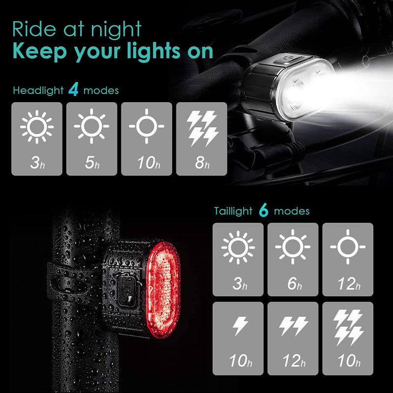 Strong Light Flashlight Bicycle Light Riding Equipment