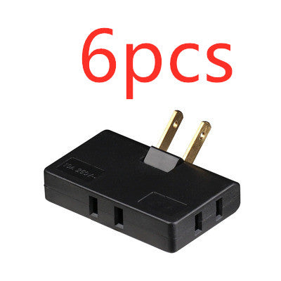 US Plug Rotary Head Plug Converter Ultra-Thin Conversion Plug Wireless Portable One Turn Three